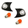2 CLIGNOTANTS AVANT NOIR CRISTAL BMW SERIE 3 E46 COUPE CABRIOLET 1999 A 8/2001