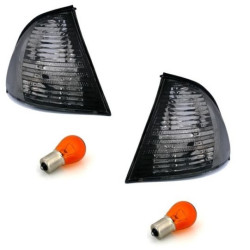 2 CLIGNOTANTS AVANT NOIR FUME BMW SERIE 3 E46 BERLINE TOURING DE 5/1998 A 8/2001