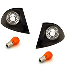 2 CLIGNOTANTS AVANT NOIR CRISTAL BMW SERIE 3 E46 BERLINE TOURING 5/1998 A 8/2001