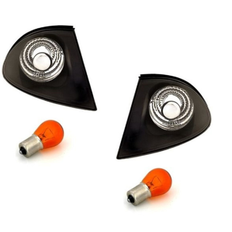 2 CLIGNOTANTS AVANT NOIR CRISTAL BMW SERIE 3 E46 BERLINE TOURING 5/1998 A 8/2001