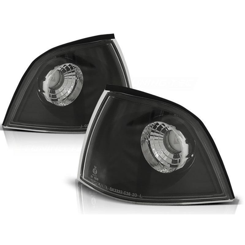 2 CLIGNOTANTS AVANT NOIR CRISTAL BMW SERIE 3 E36 COUPE CABRIOLET 3/1992 A 4/1999
