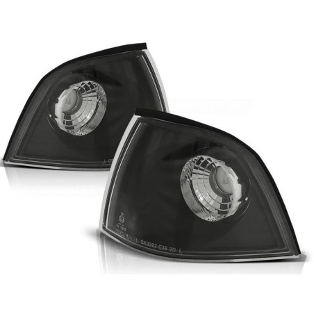 2 CLIGNOTANTS AVANT NOIR CRISTAL BMW SERIE 3 E36 COUPE CABRIOLET 3/1992 A 4/1999