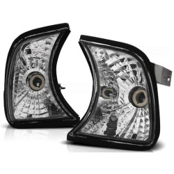 2 CLIGNOTANTS AVANT CHROME CRISTAL BMW SERIE 5 E34 DE 12/1987 A 11/1995 BERLINE