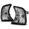 2 CLIGNOTANTS AVANT CHROME CRISTAL BMW SERIE 5 E34 DE 12/1987 A 11/1995 BERLINE