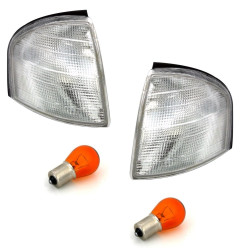 2 CLIGNOTANTS AVANT BLANC MERCEDES CLASSE C W202 S202 DE 6/1993 A 6/2000 BERLINE