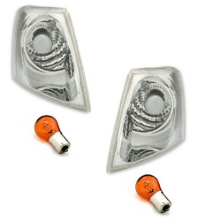 2 CLIGNOTANTS AVANT CHROME CRISTAL VW PASSAT 3B B5 B5 10/1996-10/2000 BERLINE