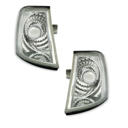 2 CLIGNOTANTS AVANT CHROME CRISTAL AUDI A3 8L 8L1 DE 9/1996 A 8/2000 TOUS MOD