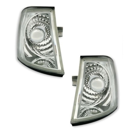 2 CLIGNOTANTS AVANT CHROME CRISTAL AUDI A3 8L 8L1 DE 9/1996 A 8/2000 TOUS MOD