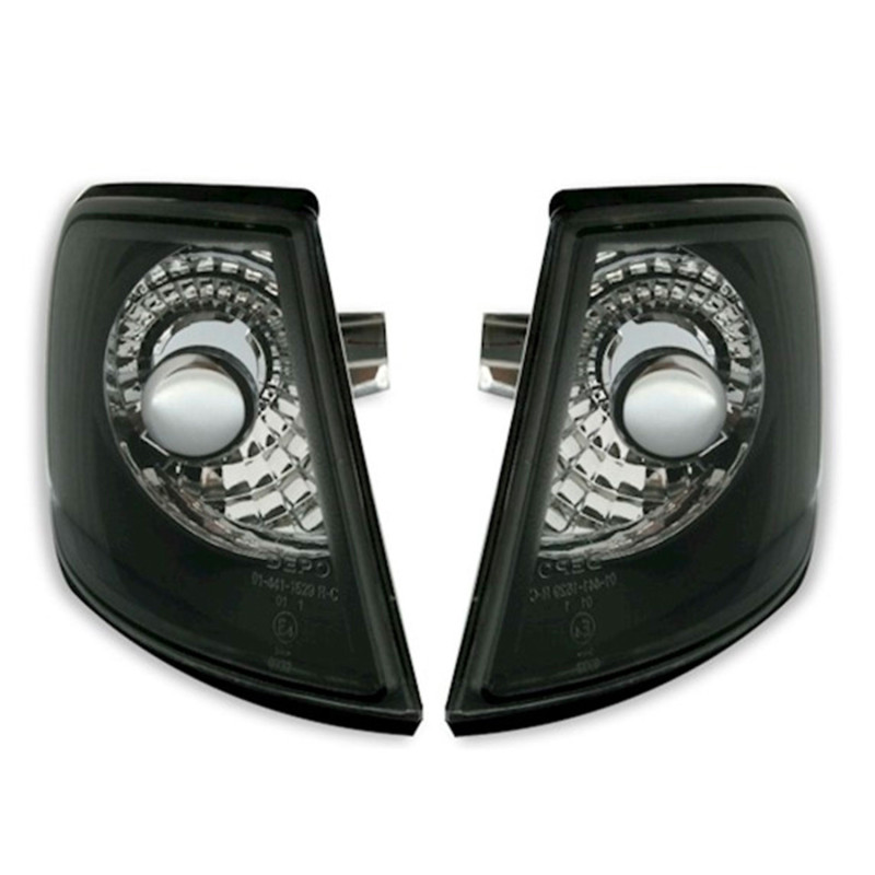 2 CLIGNOTANTS AVANT NOIR CRISTAL POUR AUDI A3 8L 8L1 DE 9/1996 A 8/2000 TOUS MOD