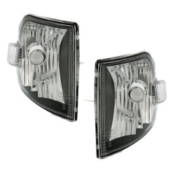 2 CLIGNOTANTS AVANT NOIR CRISTAL VW T4 8/1996 A 8/2003 MULTIVAN BUS TRANSPORTER