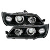 2 PHARES ANGEL EYES PEUGEOT 306 BERLINE BREAK PHASE 1 NOIR LED 04/1993-07/1997