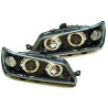 2 PHARES ANGEL EYES PEUGEOT 306 BERLINE BREAK PHASE 1 NOIR LED 04/1993-07/1997