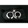 2 PHARES ANGEL EYES VW GOLF 3 BERLINE BREAK 8/1991-5/1999 CHROME LED TYP1