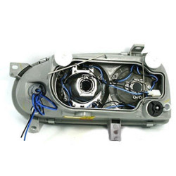 2 PHARES ANGEL EYES VW GOLF 3 BERLINE BREAK 8/1991-5/1999 NOIR LED CRISTAL