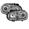 2 PHARES ANGEL EYES VW GOLF 4 BERLINE BREAK 8/1997-6/2006 CHROME LED TYP2