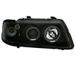 2 PHARES ANGEL EYES AUDI A3 8L 8/1996-8/2000 PHASE 1 NOIR CRISTAL LED