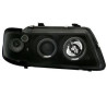 2 PHARES ANGEL EYES AUDI A3 8L 8/1996-8/2000 PHASE 1 NOIR CRISTAL LED