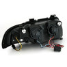 2 PHARES ANGEL EYES AUDI A4 B5 1994-1999 BERLINE AVANT FEUX AVANT NOIR LED