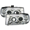2 PHARES ANGEL EYES SEAT IBIZA CORDOBA 6K CHROME CRISTAL LED 07/1996-07/1999