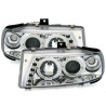 2 PHARES ANGEL EYES SEAT IBIZA CORDOBA 6K CHROME CRISTAL LED 07/1996-07/1999
