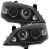 2 PHARES ANGEL EYES OPEL ASTRA G 02/1998-01/2005 COUPE BERTONE BERLINE NOIR LED