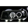 2 PHARES ANGEL EYES OPEL CALIBRA 06/1990-07-1997 NOIR LED CRISTAL
