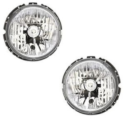 2 PHARES VW GOLF 1 & CABRIOLET 1974-1993 T2 1967-1979 & G W460 CHROME LISSE