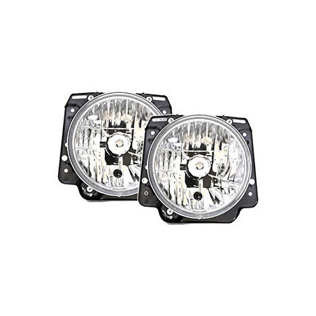 2 PHARES VW GOLF 2 8/1983-12/1992 CHROME CRISTAL