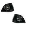 2 CLIGNOTANTS AVANT NOIR CRISTAL BMW SERIE 3 E36 BERLINE TOURING ET COMPACT
