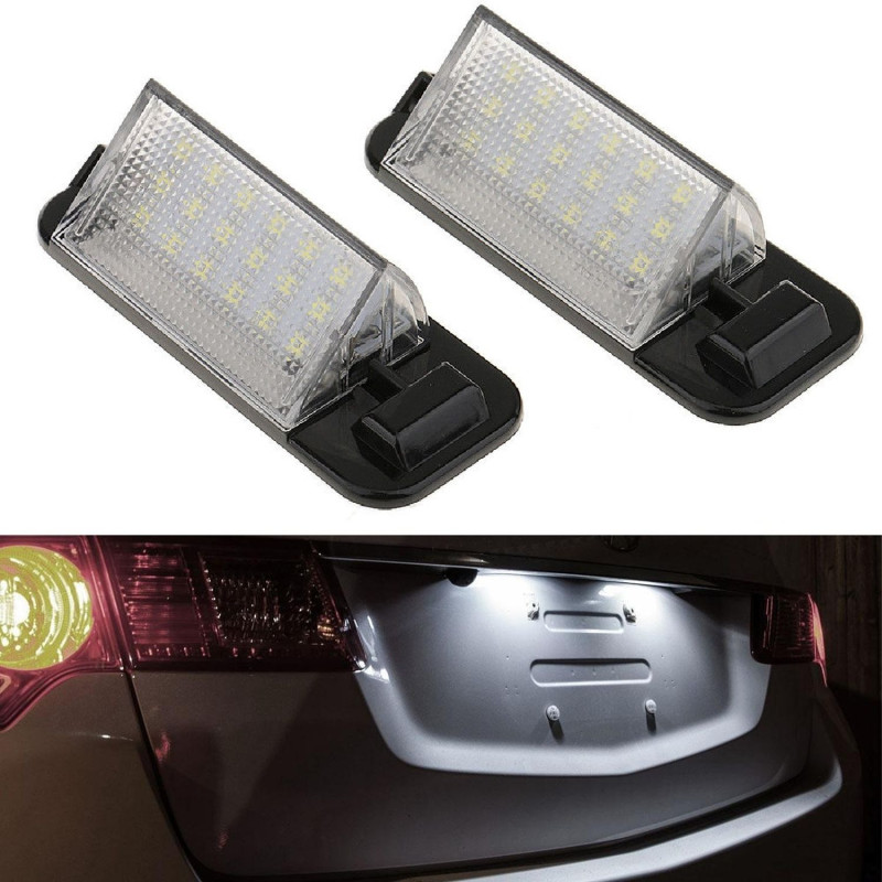 ECLAIRAGE PLAQUE LED BMW SERIE 3 E36 BERLINE TOURING COUPE CABRIOLET BLANC XENON