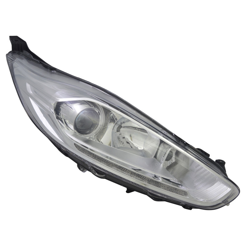 PHARE PASSAGER DROIT CHROME AVEC MOTEUR FORD FIESTA 6 11/2012 A 01/2017 H7 H1