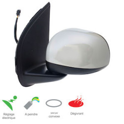 RETROVISEUR ELECTRIQUE DEGIVRANT GAUCHE APPRETE FIAT PANDA 312 A PARTIR 02/2012