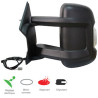 RETROVISEUR GAUCHE ELECT NOIR SS BRAS 190mm DUCATO BOXER JUMPER A PARTIR 4/2006