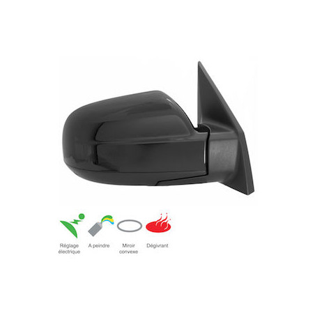 RETROVISEUR DROIT ELECTRIQUE DEGIVRANT APPRET HYUNDAI TUCSON 08/2004 A 11/2010