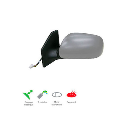 RETROVISEUR GAUCHE ELECTRIQUE DEGIVRANT APPRET TOYOTA AVENSIS T25 4/2003-6/2006