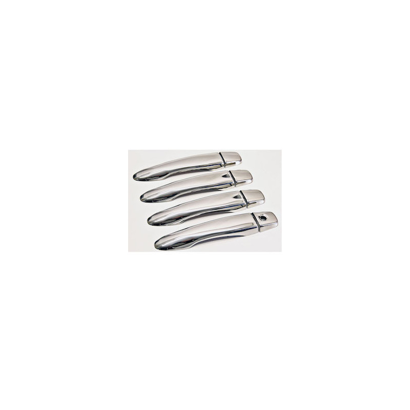 4 COUVRES POIGNEES PORTES CHROME NISSAN QASHQAI 2 J11 A PARTIR 11/2013 AVEC IKEY