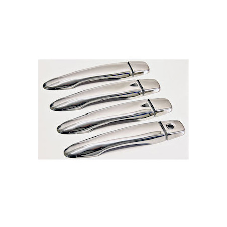 4 COUVRES POIGNEES PORTES CHROME NISSAN QASHQAI 2 J11 A PARTIR 11/2013 AVEC IKEY