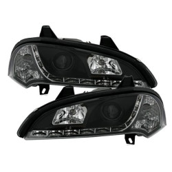 Paire de phares Daylight Led Opel Tigra 95-03 Noir