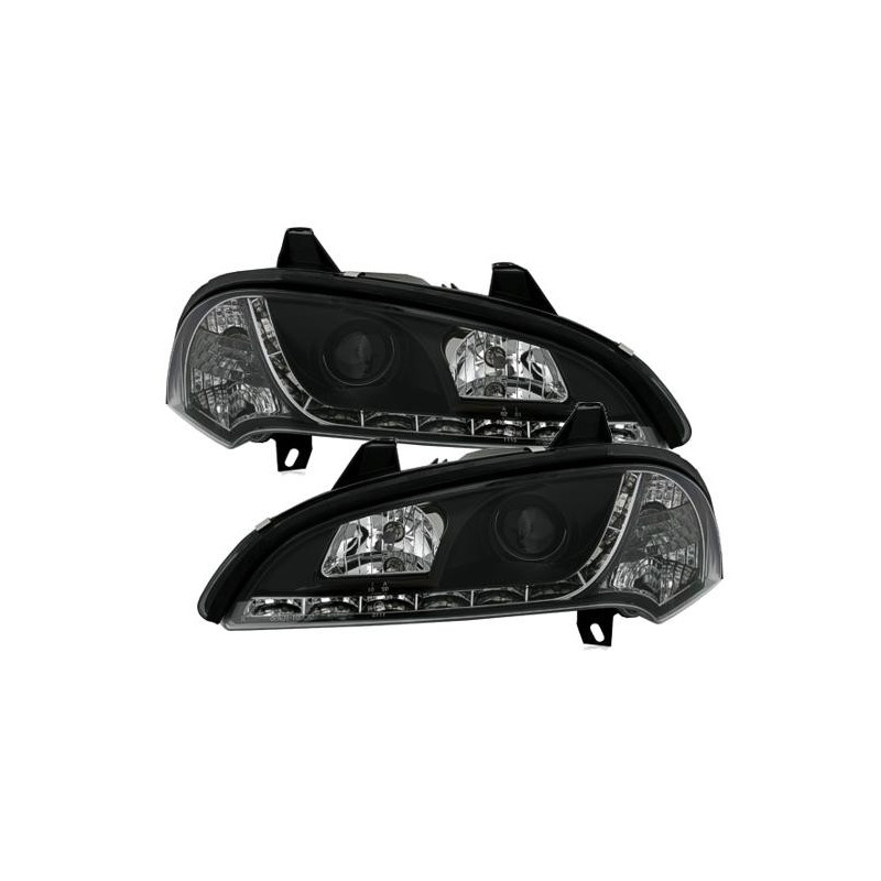 Paire de phares Daylight Led Opel Tigra 95-03 Noir