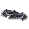 Paire de phares Daylight Led Opel Tigra 95-03 Noir