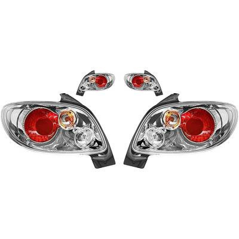 Kit de feux arrières pour Peugeot 206 (2A/C) 98-12