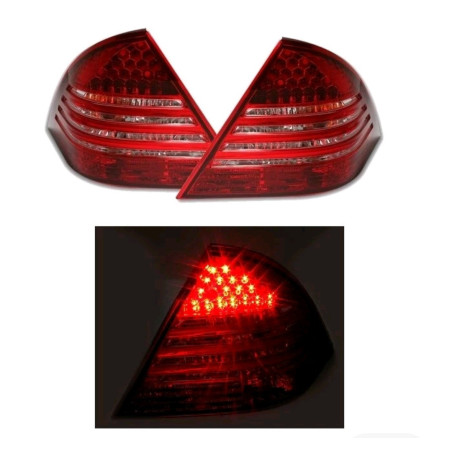 KIT DE 2 FEUX ARRIERE LED MERCEDES CLASSE C W203 PHASE 1 DE 05/2000 A 03/2004