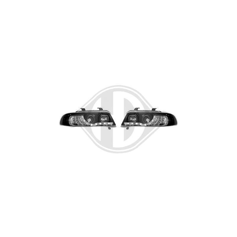 Kit de phares Gauche Droite Halogène fond noir pour Audi A4 8E2