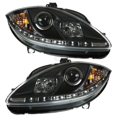 Kit de 2 Phares avant Leon avec LED 2010-2013