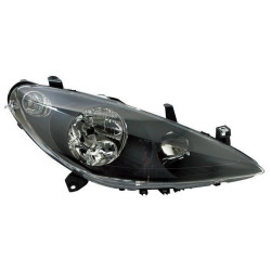 Kit de phares avant fond noir  pour PEUGEOT 307 00-12