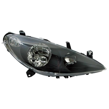 Kit de phares avant fond noir  pour PEUGEOT 307 00-12