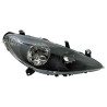 Kit de phares avant fond noir  pour PEUGEOT 307 00-12