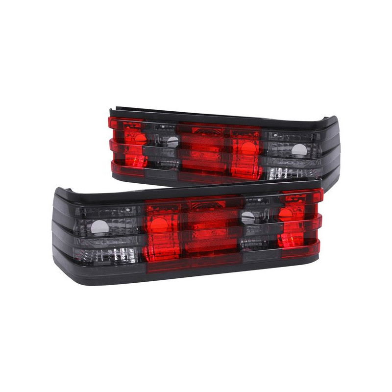 Kit 2 feux arrières crystal fumé pour Mercedes  190 W201 82-93