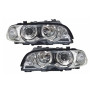 2 PHAREs AVANT ANGEL EYES CHROME BMW SERIE 3 E46 COUPE PHASE 1 DE 04/99 A 04/03