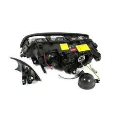 2 PHAREs AVANT ANGEL EYES CHROME BMW SERIE 3 E46 COUPE PHASE 1 DE 04/99 A 04/03